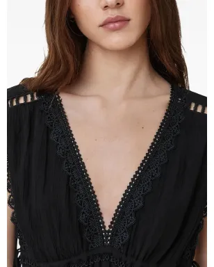 AllSaints Xanthe レーストリム マキシドレス - サムネイル4