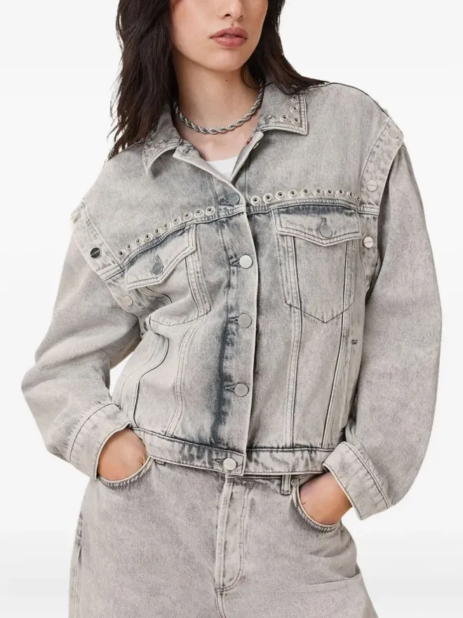ALLSAINTS AllSaints アイレット装飾デニムジャケットの商品画像
