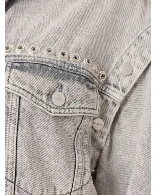 AllSaints アイレット装飾デニムジャケット - サムネイル5