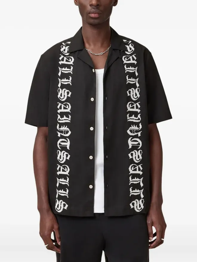 ALLSAINTS AllSaints スクリプト刺繍半袖シャツの商品画像