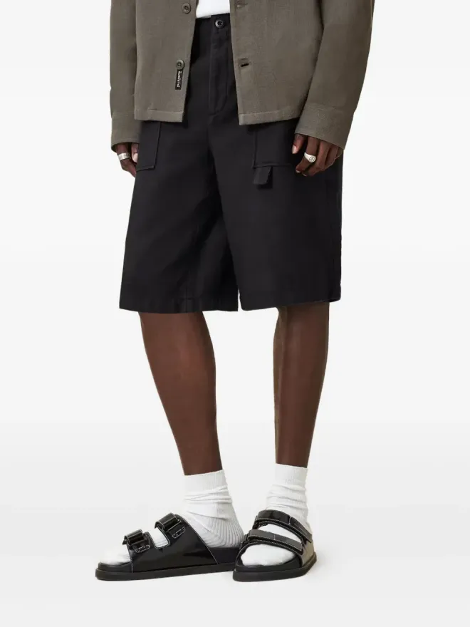 ALLSAINTS AllSaints Talbot ボタン留めカーゴショーツ ブラックの商品画像
