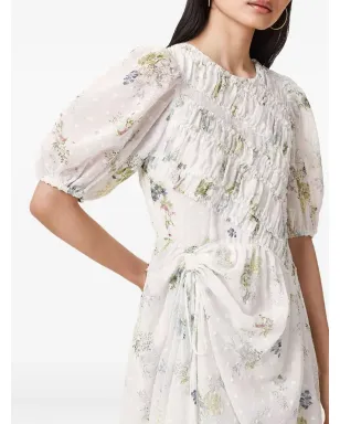 AllSaints 花柄プリント スモックドレス - ホワイト - サムネイル5