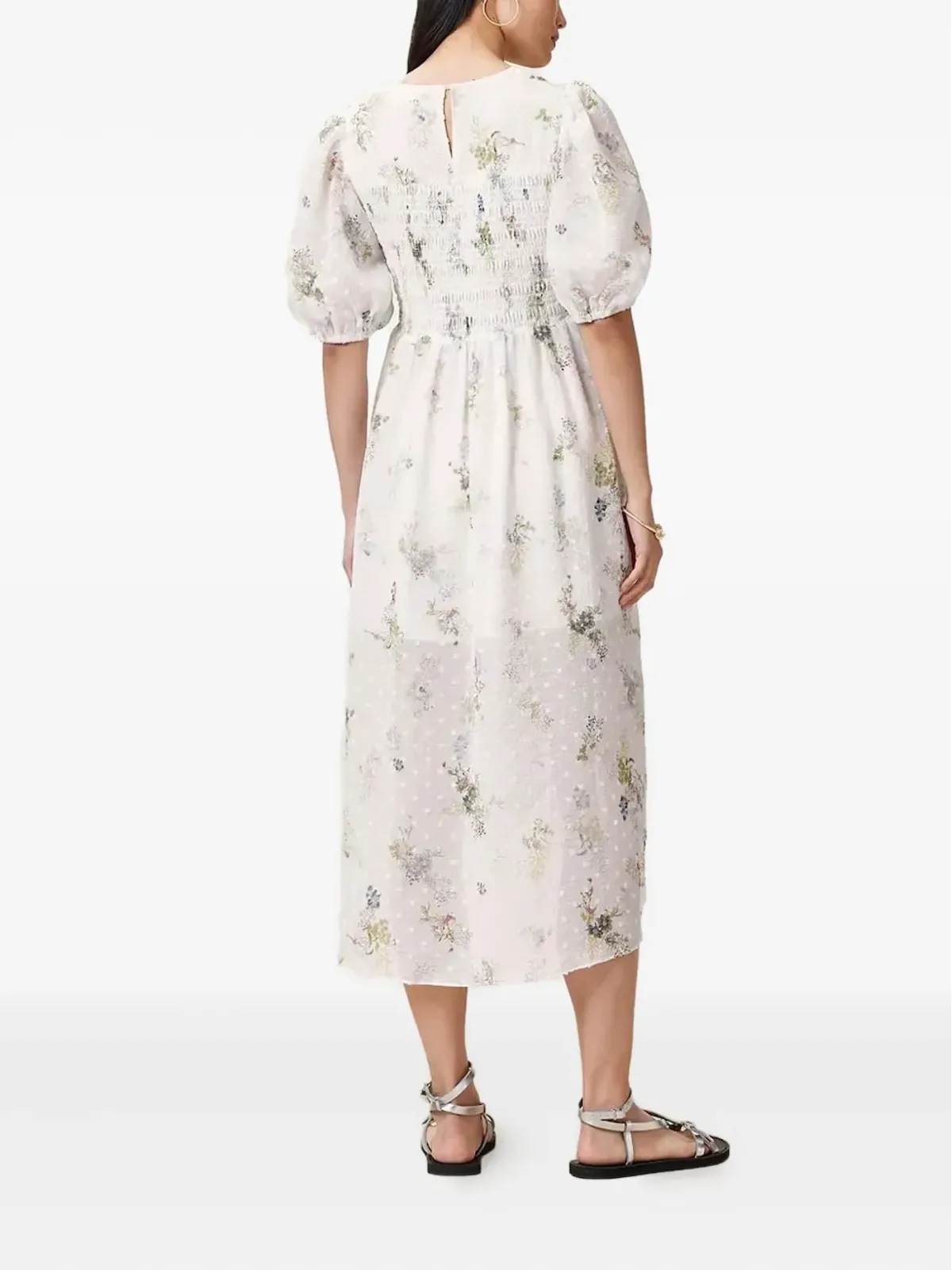 AllSaints 花柄プリント スモックドレス - ホワイト - 画像2