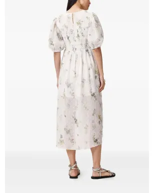 AllSaints 花柄プリント スモックドレス - ホワイト - サムネイル2