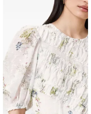 AllSaints 花柄プリント スモックドレス - ホワイト - サムネイル3