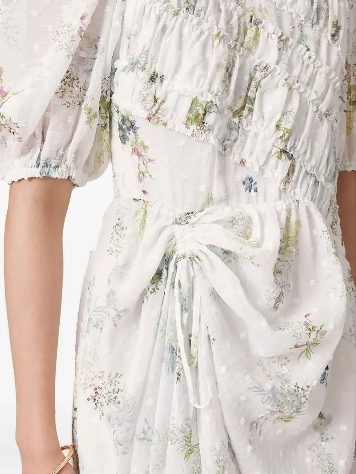 AllSaints 花柄プリント スモックドレス - ホワイト - 画像4