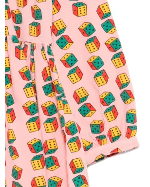 Bobo Choses dice-print dress - Pink - サムネイル3