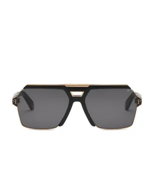 Philipp Plein Eyewear ジオメトリック・パイロット サングラス - ブラック - サムネイル1