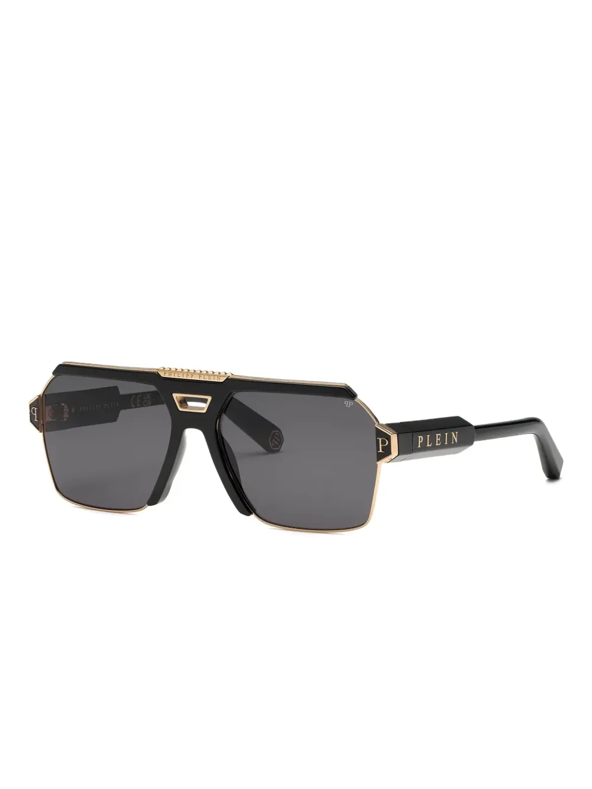 Philipp Plein Eyewear ジオメトリック・パイロット サングラス - ブラック - 画像2