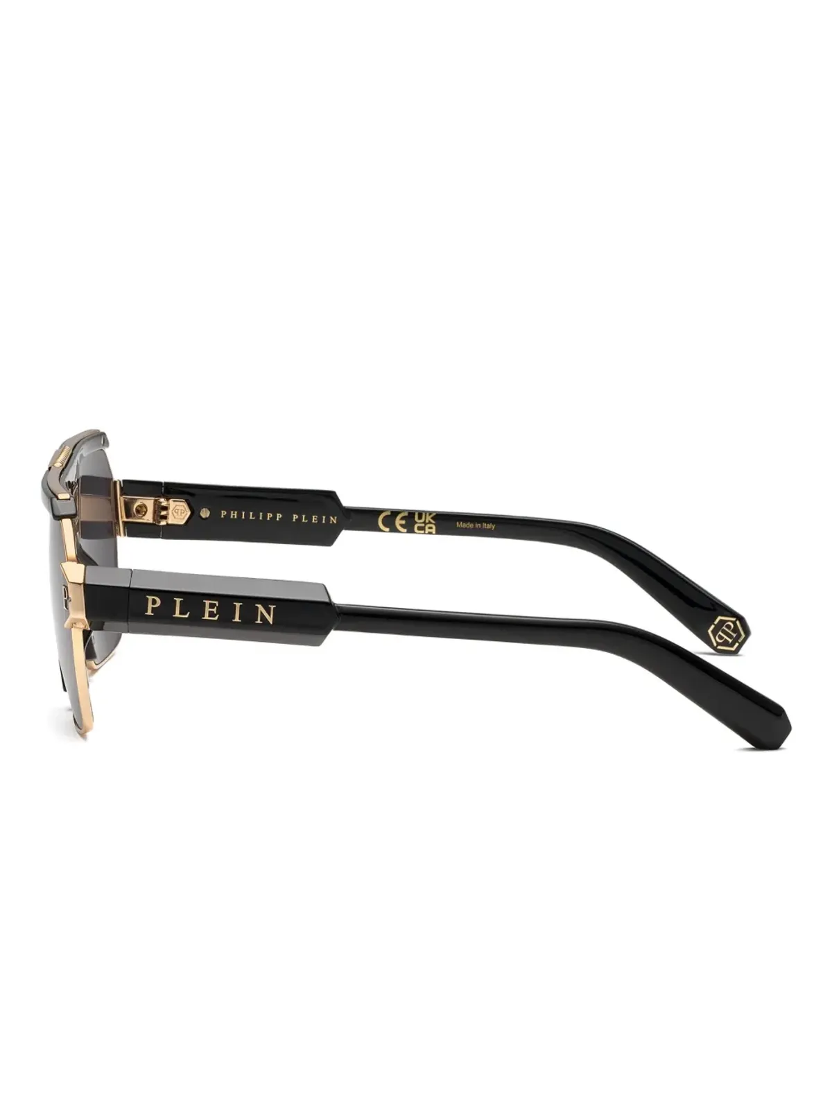 Philipp Plein Eyewear ジオメトリック・パイロット サングラス - ブラック - 画像3