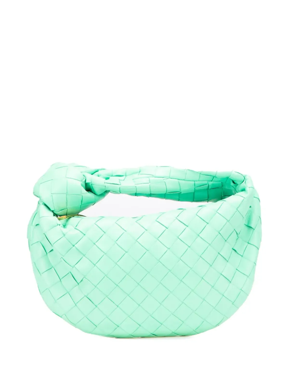 Bottega Veneta ビンテージ ミニ ナパ イントレッチァート ジョディ ホーボーバッグ グリーン - 画像1