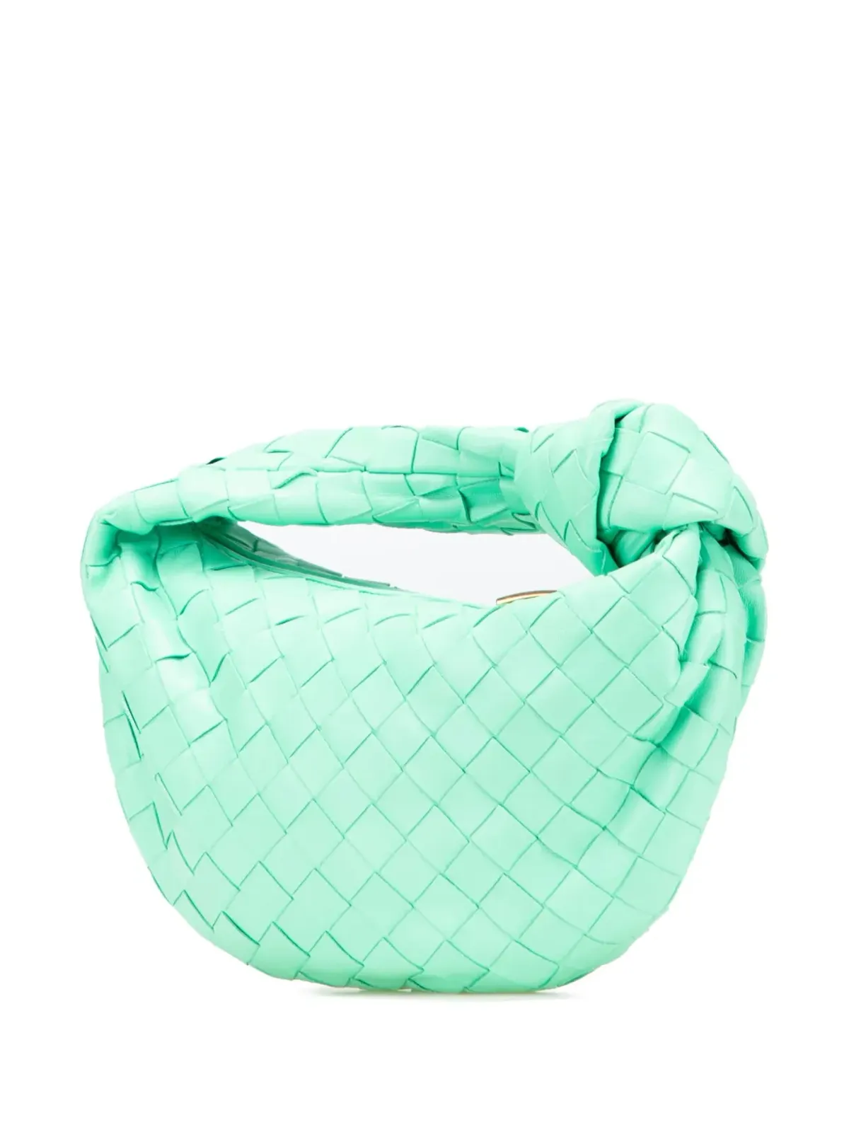 Bottega Veneta ビンテージ ミニ ナパ イントレッチァート ジョディ ホーボーバッグ グリーン - 画像3