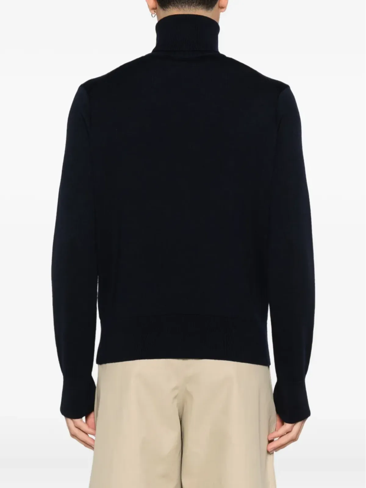 AMI Paris de Coeur monogram heart-embroidered turtleneck sweater - 画像4