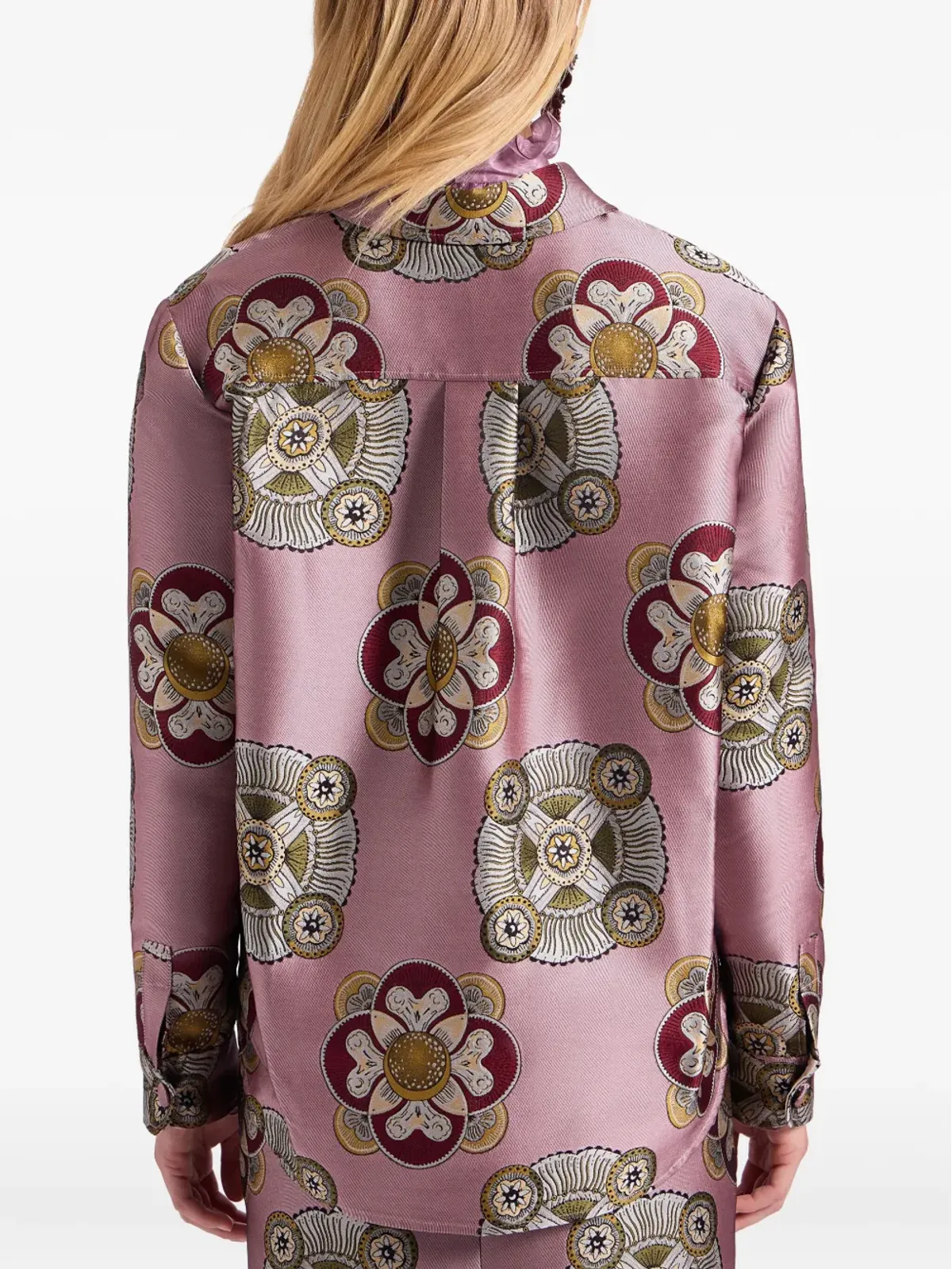 La DoubleJ 花柄プリント ジャカード シャツジャケット - 画像3