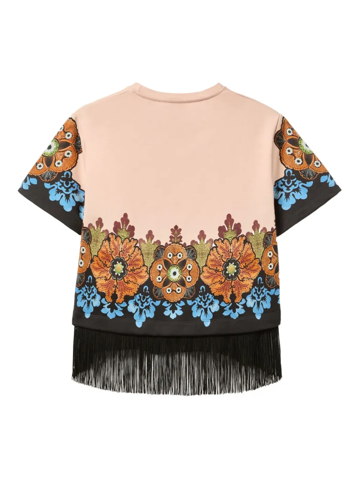 La DoubleJ floral-print fringe t-shirt - Pink - 画像5