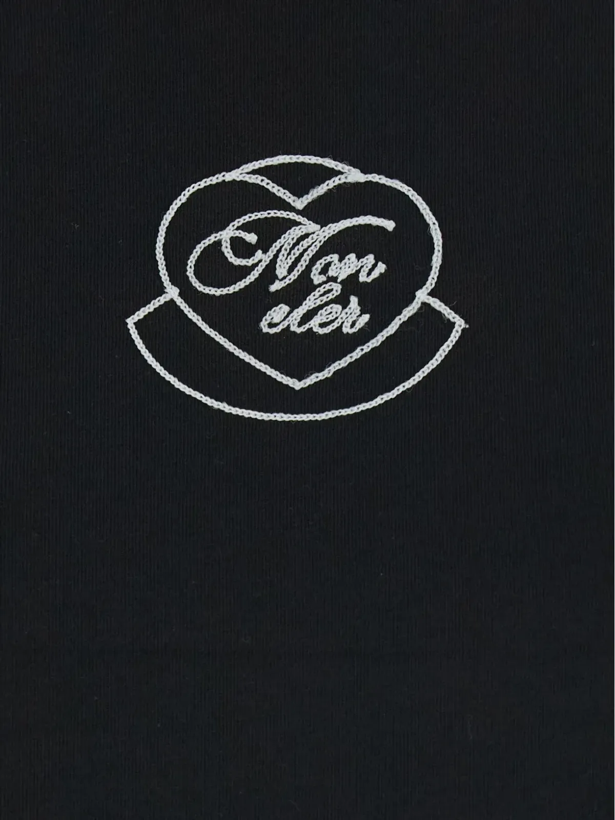 Moncler ハートロゴTシャツ ブラック - 画像3