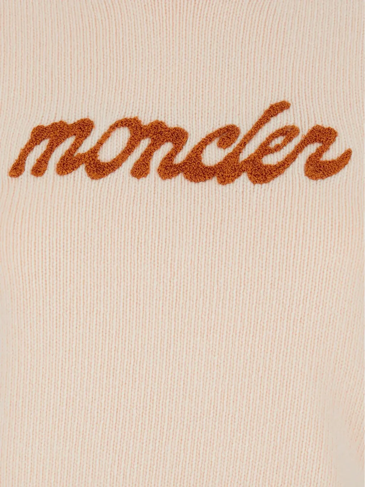 Moncler 刺繍ロゴセーター - ピンク - 画像3