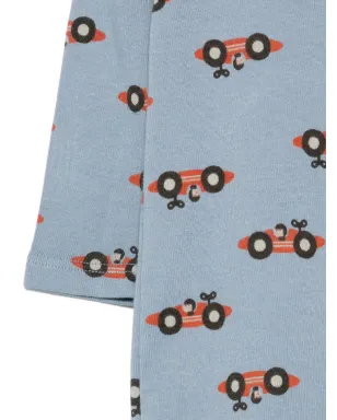 Bobo Choses 車柄ベビーロンパース（3点セット） - ブルー - サムネイル2