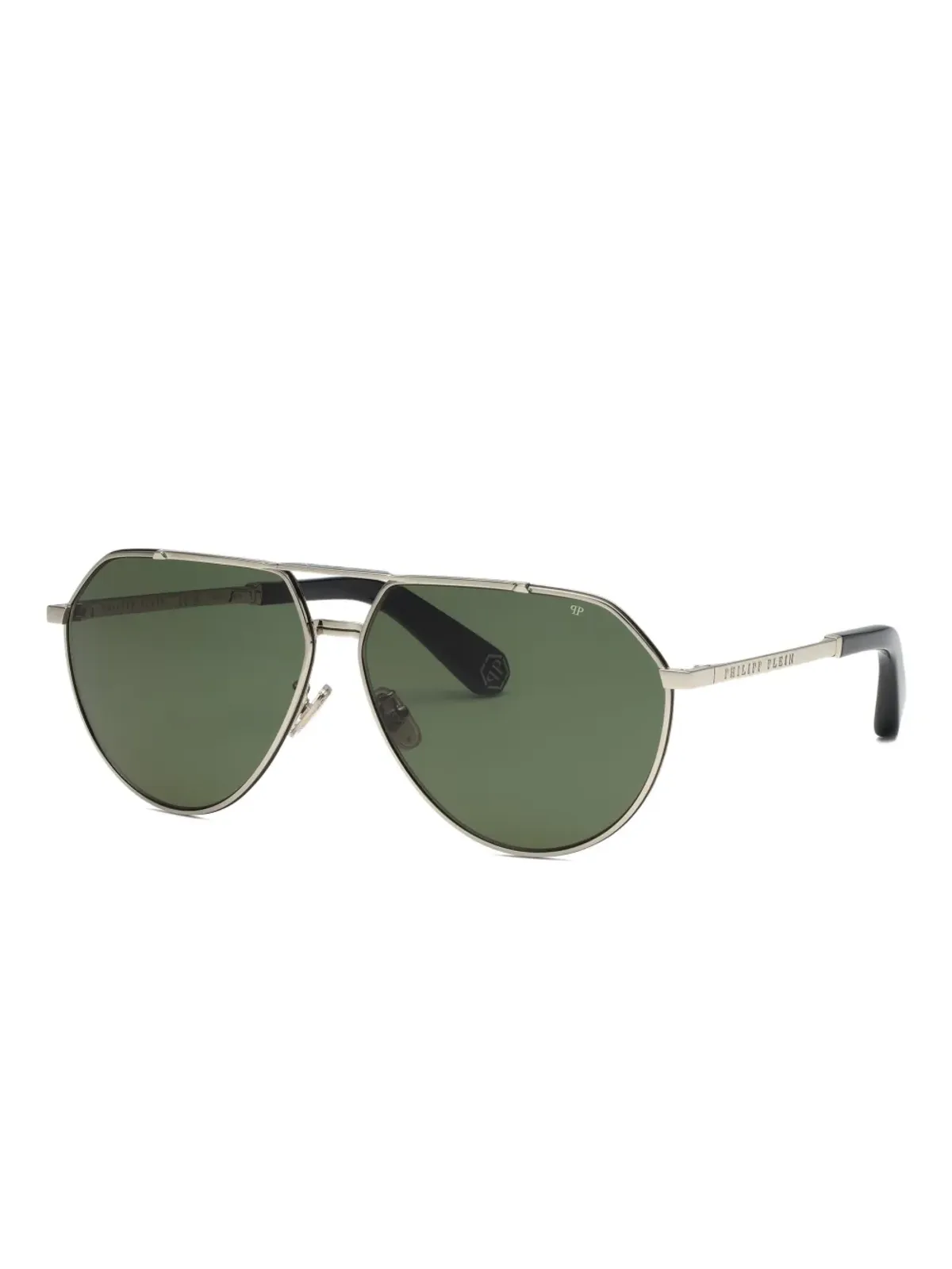 Philipp Plein Eyewear ダブルブリッジ パイロットフレーム サングラス - 画像2