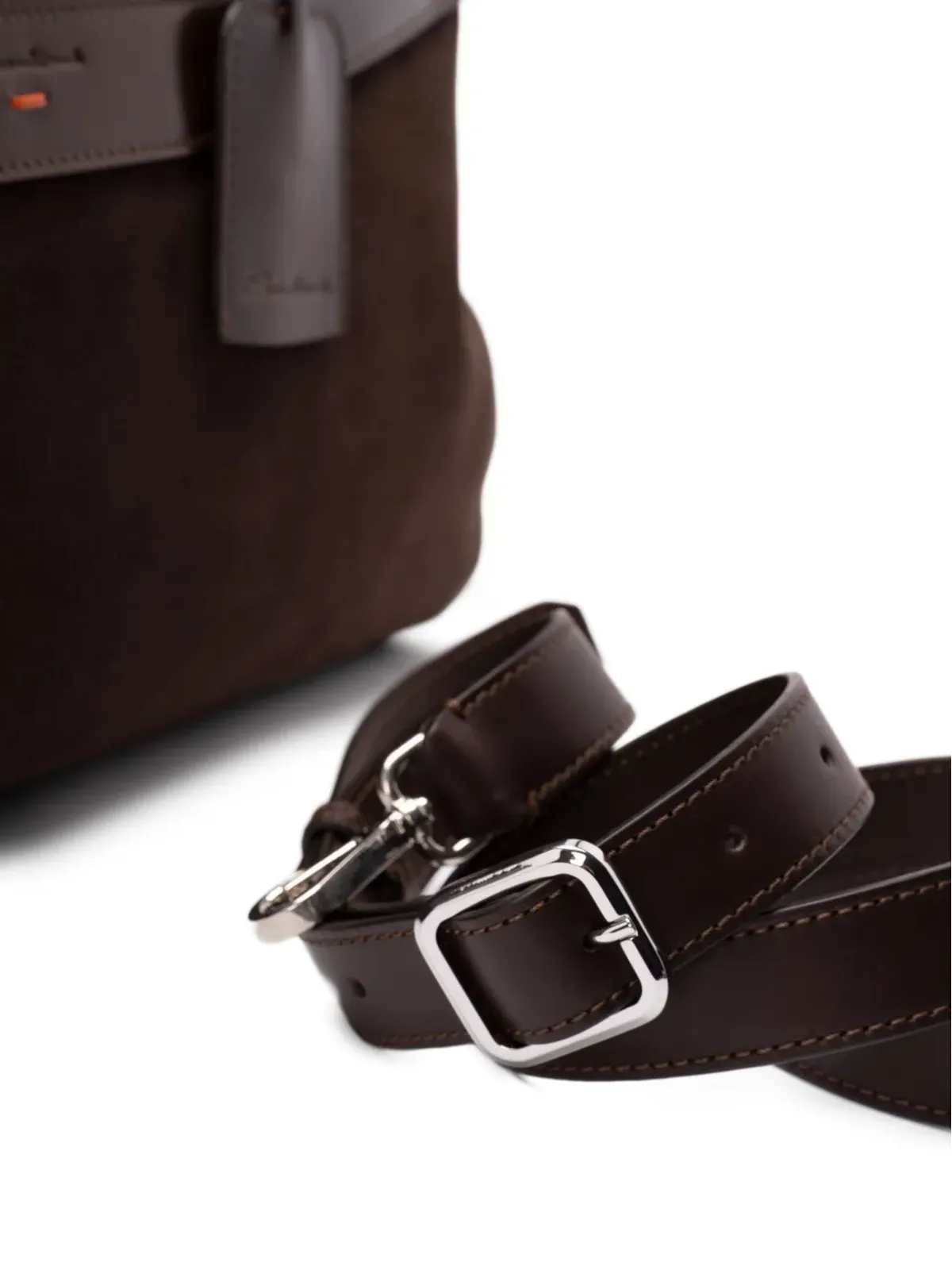 Santoni スエードのホールドオール - 画像4