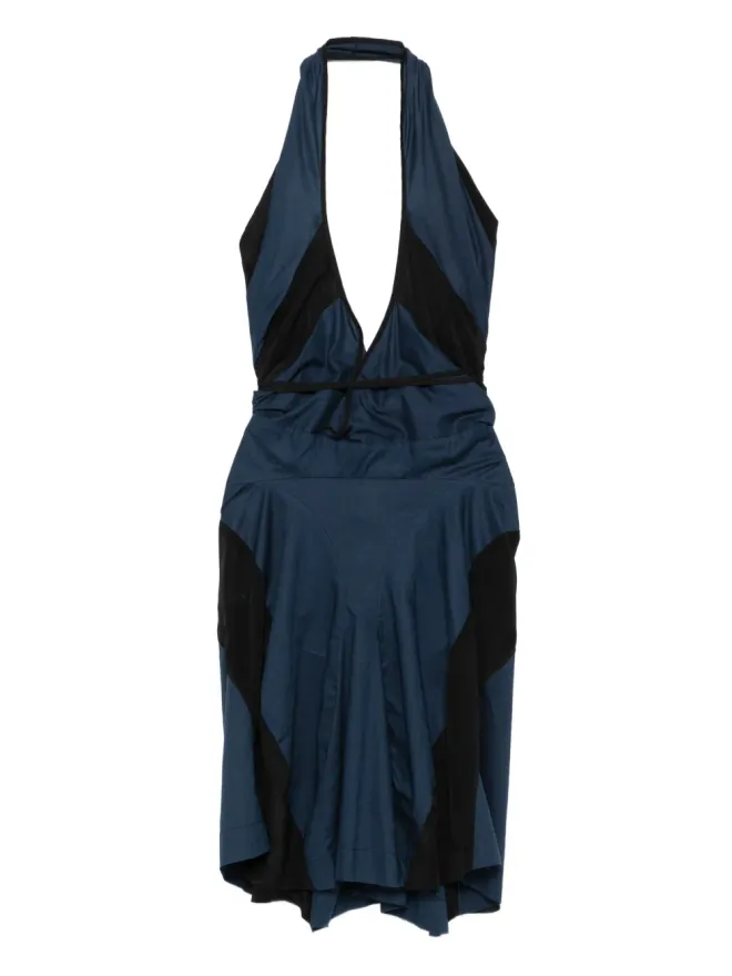 Vivienne Westwood Pre-Owned Vivienne Westwood Pre-Owned ホルターネック・シルクドレス ブルーの商品画像