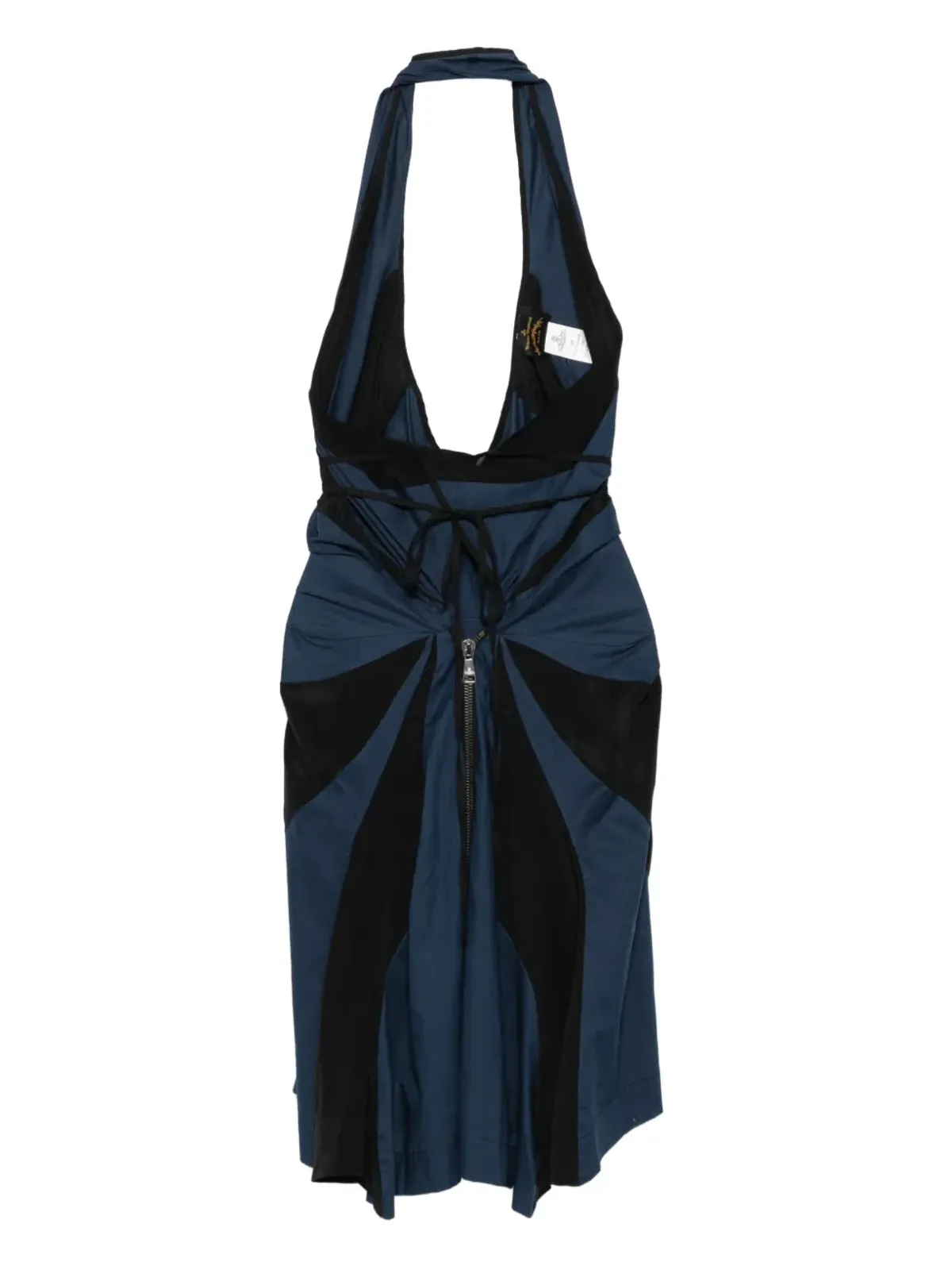 Vivienne Westwood Pre-Owned ホルターネック・シルクドレス ブルー - 画像2