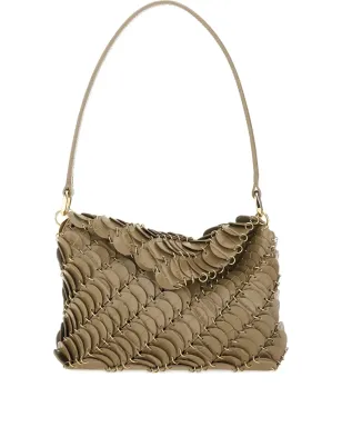 Rabanne Paco leather shoulder bag - Brown - サムネイル1