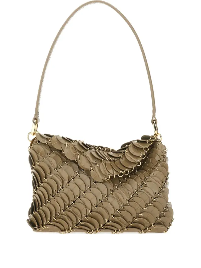 rabanne Rabanne Paco leather shoulder bag - Brownの商品画像
