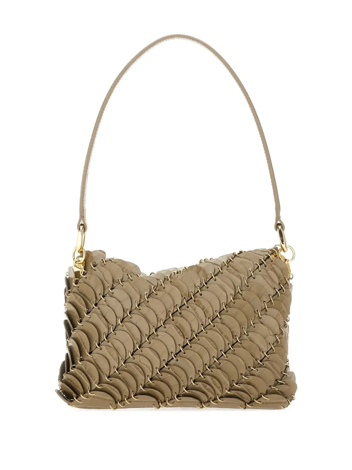 Rabanne Paco leather shoulder bag - Brown - 画像2