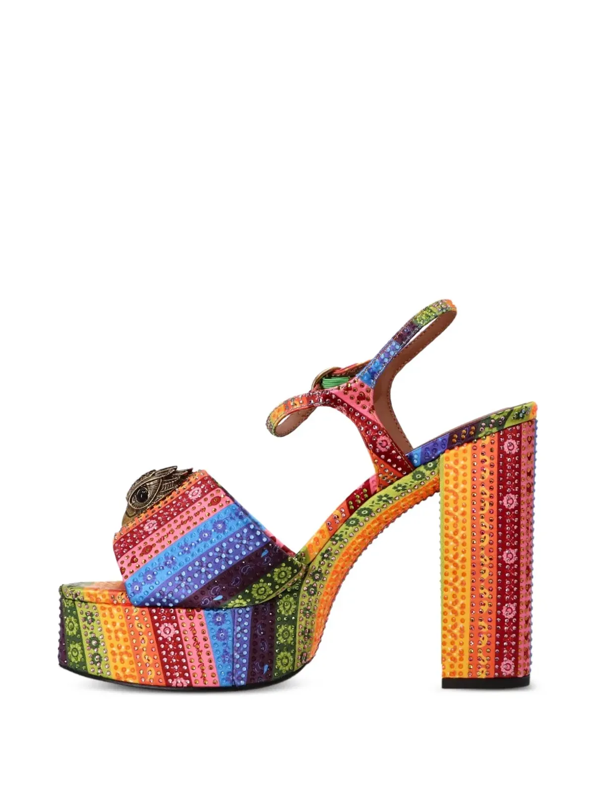 Kurt Geiger London Kensington クリスタル装飾プラットフォームサンダル - 画像3