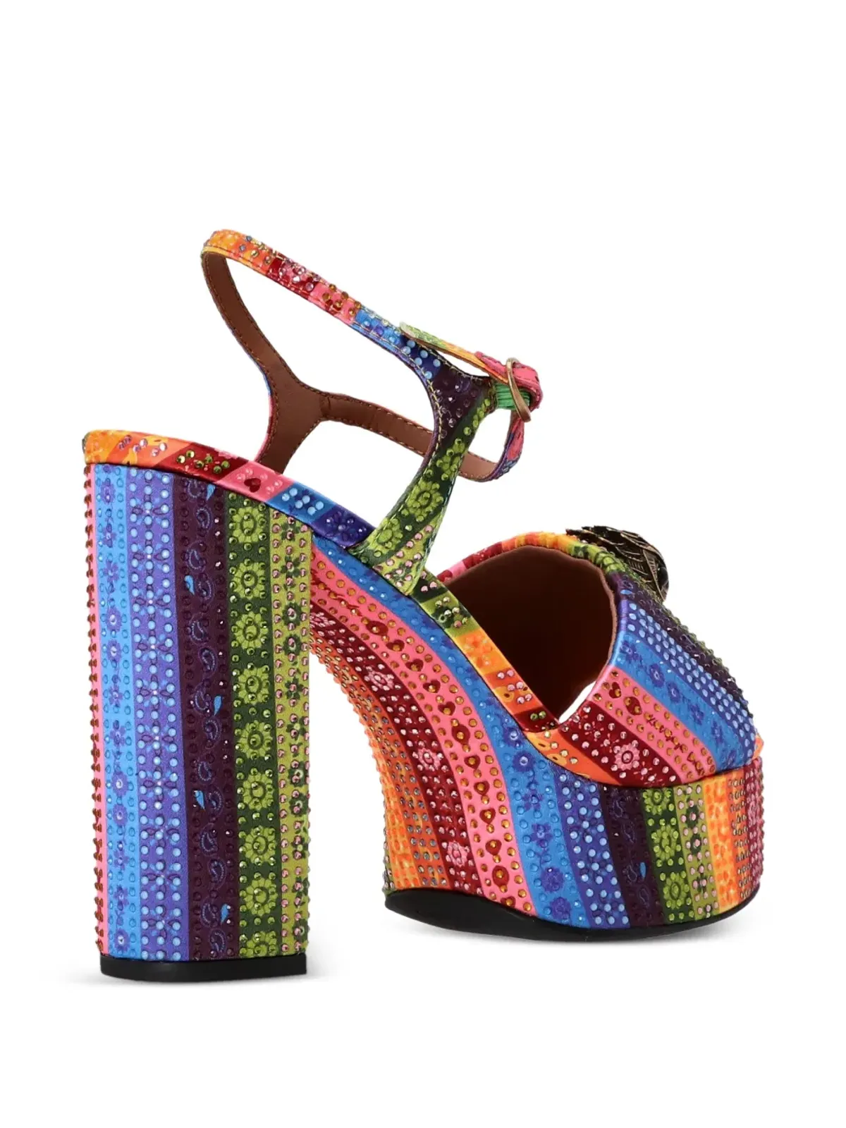 Kurt Geiger London Kensington クリスタル装飾プラットフォームサンダル - 画像4