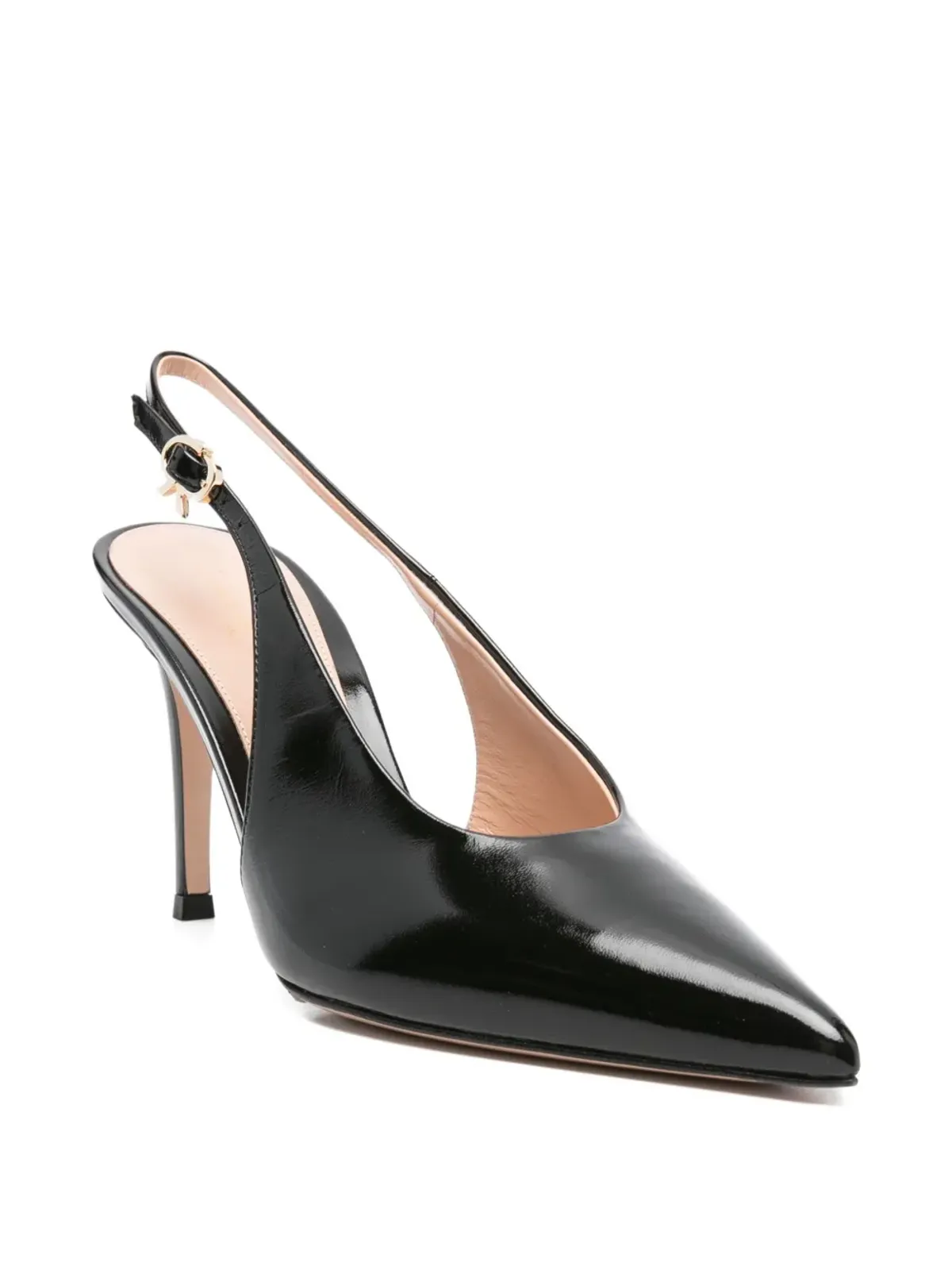Gianvito Rossi スリングバック ポインテッドトゥ パンプス - ブラック - 画像2