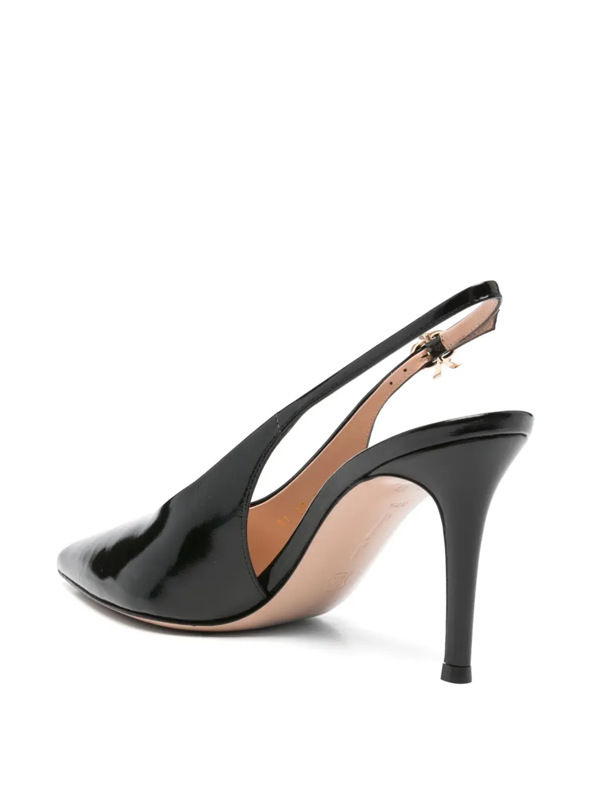 Gianvito Rossi スリングバック ポインテッドトゥ パンプス - ブラック - 画像3