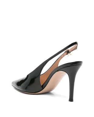 Gianvito Rossi スリングバック ポインテッドトゥ パンプス - ブラック - サムネイル3