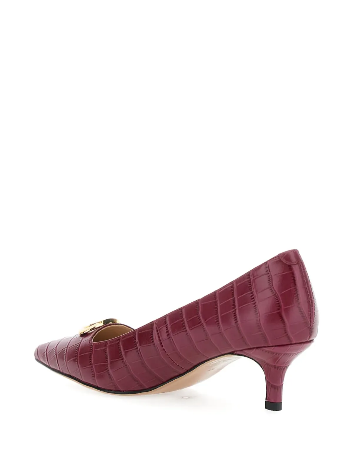 TWINSET 50mm crocodile-effect pumps - Red - 画像4