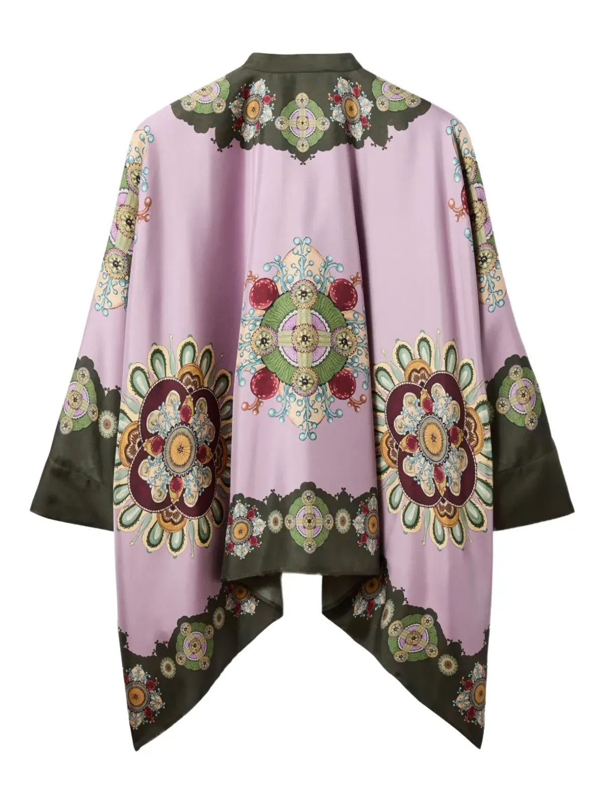 La DoubleJ Placée-print silk shirt - Pink - 画像5