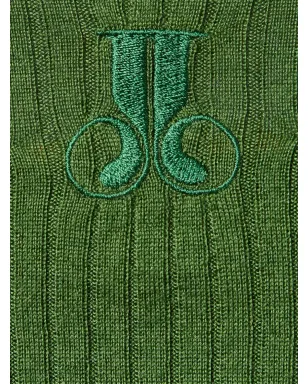 La DoubleJ 刺繍ロゴ・フェザーカフス セーター - サムネイル5