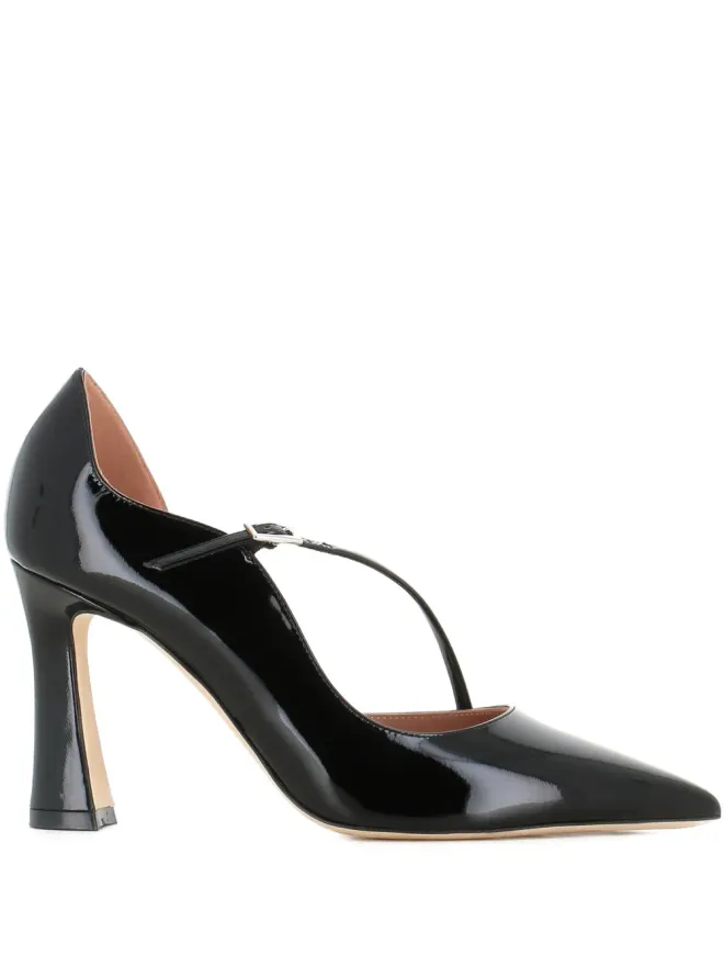 Malone Souliers Malone Souliers パテントレザー クロスストラップパンプスの商品画像