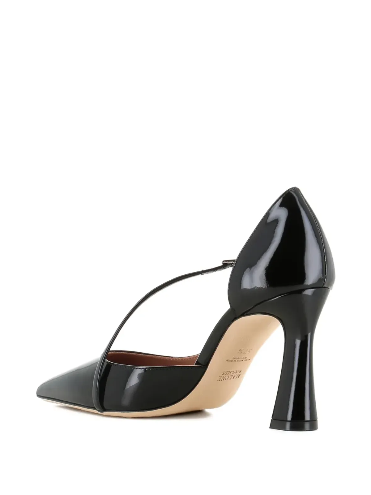 Malone Souliers パテントレザー クロスストラップパンプス - 画像5