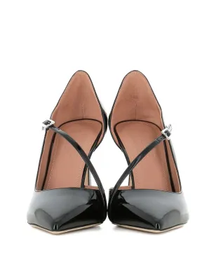 Malone Souliers パテントレザー クロスストラップパンプス - サムネイル4