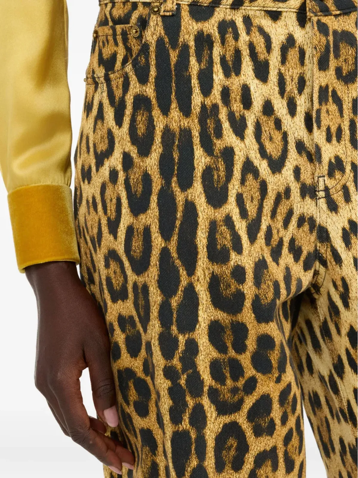 Roberto Cavalli ジャガー柄パンツ - 画像5