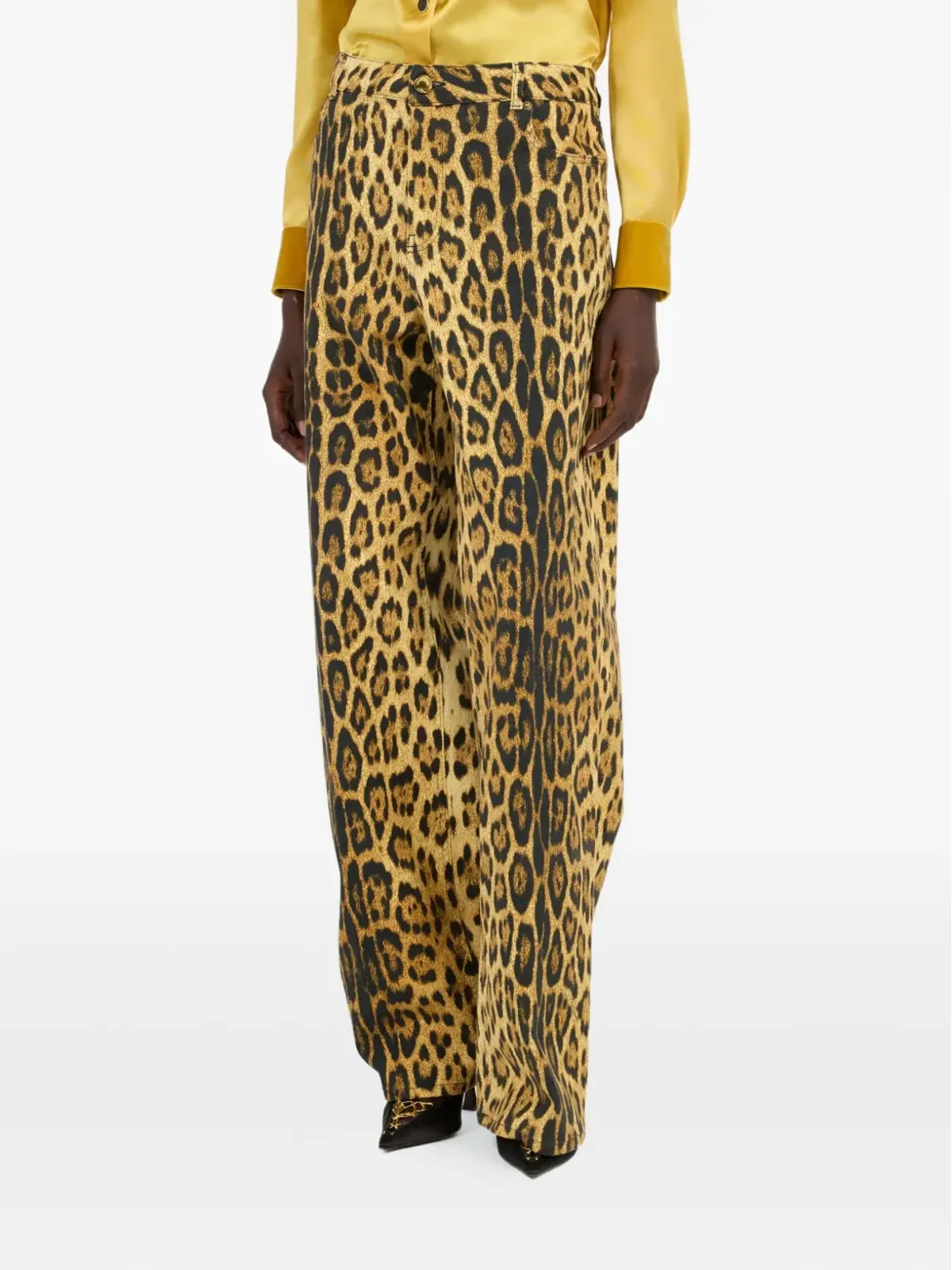Roberto Cavalli ジャガー柄パンツ - 画像3