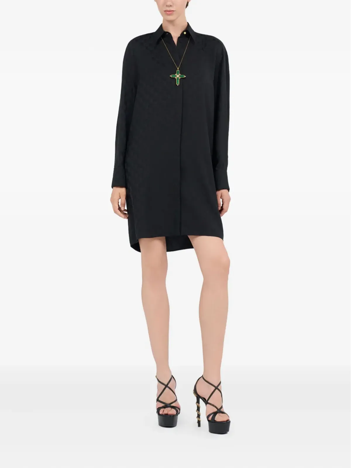 Roberto Cavalli 長袖シャツドレス - 画像2