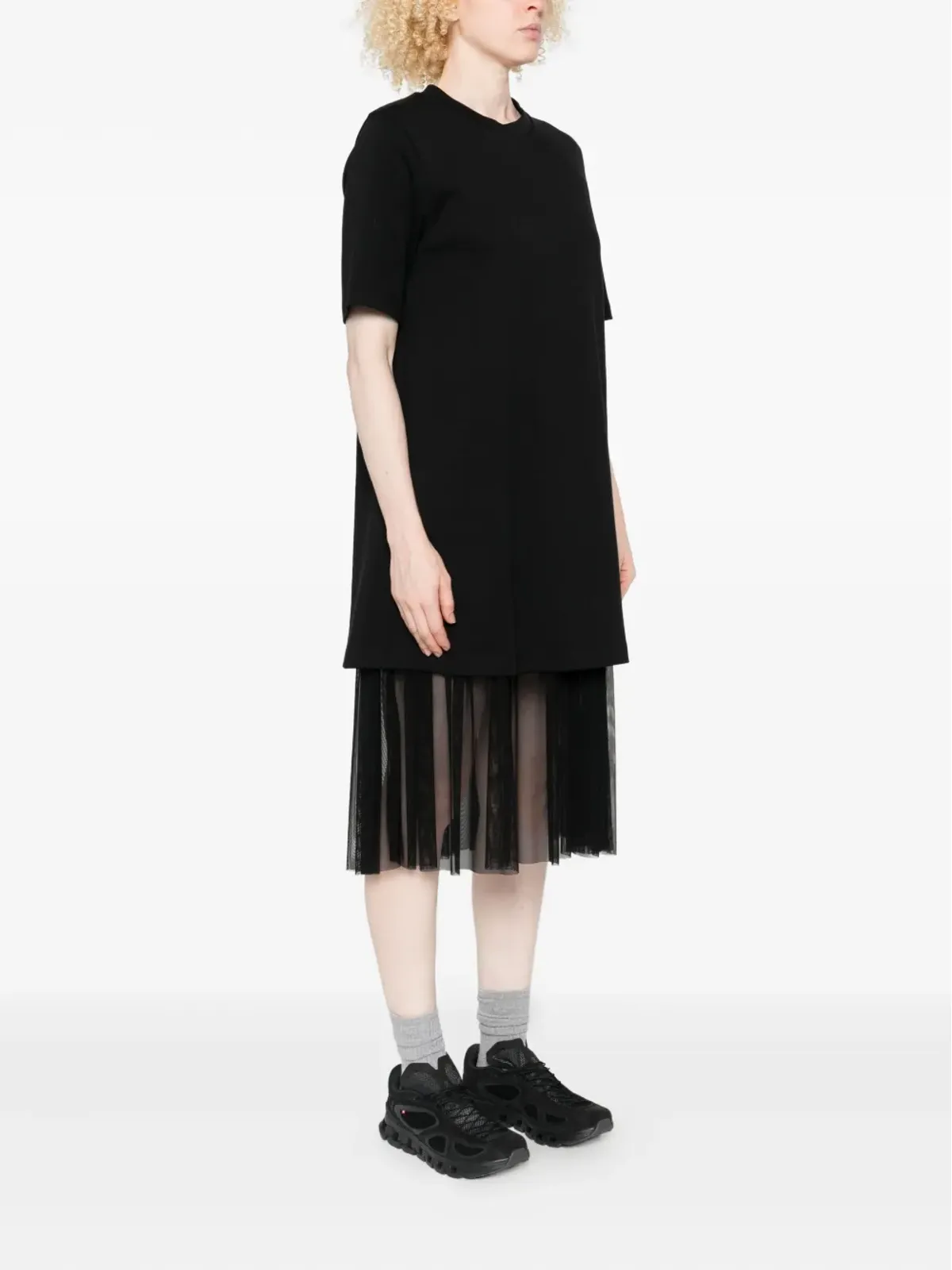 Moncler レイヤードミディドレス - 画像3