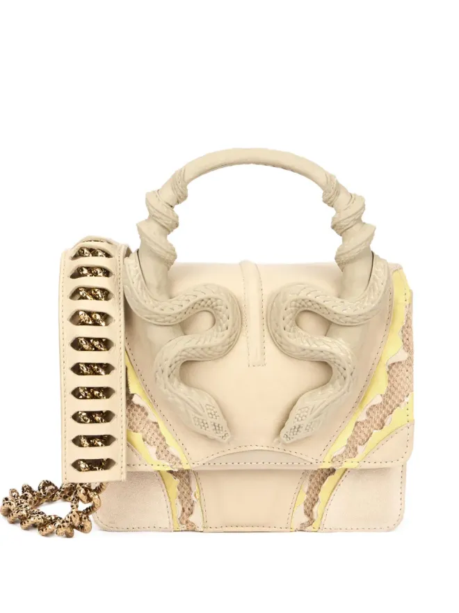 Roberto Cavalli Roberto Cavalli 蛇モチーフ付きチェーンストラップショルダーバッグの商品画像
