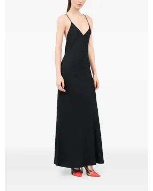 Roberto Cavalli Vネック マキシドレス - サムネイル3