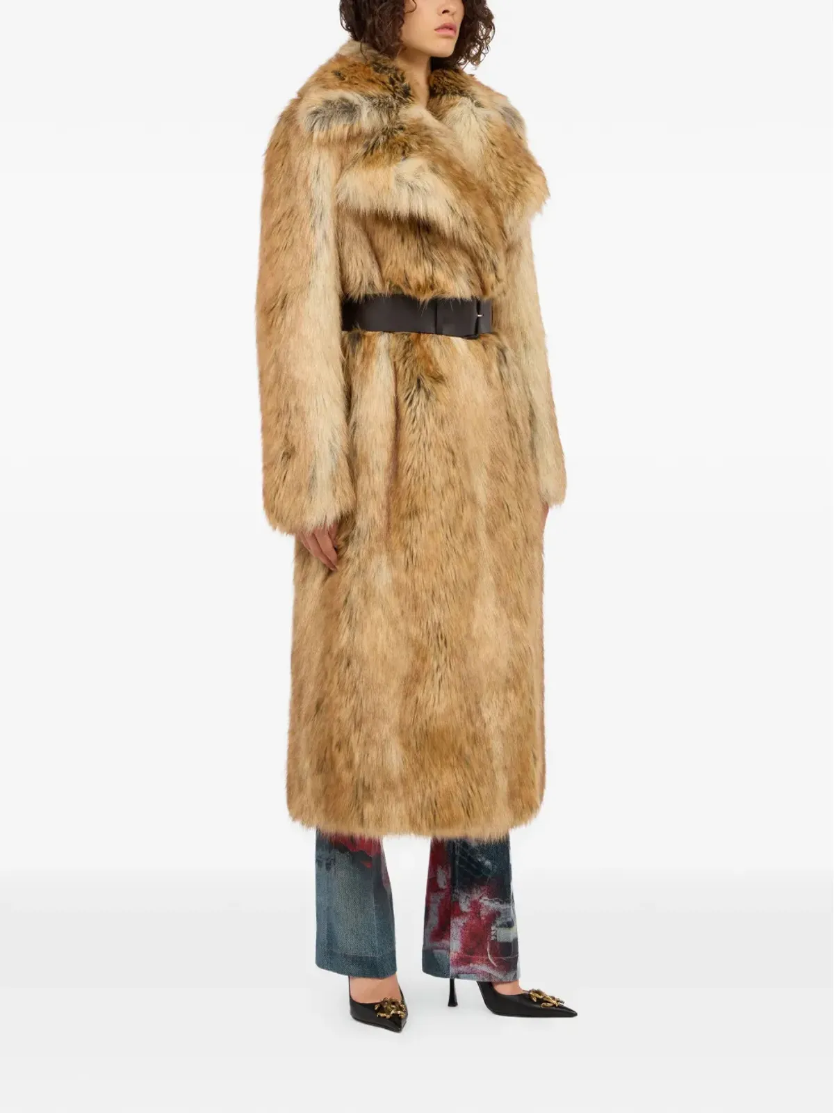 Roberto Cavalli フェイクファーコート - 画像2