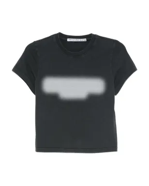 Alexander Wang エンボス加工 グラフィックプリントTシャツ ブラック - サムネイル1