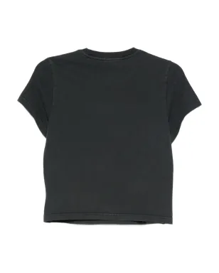 Alexander Wang エンボス加工 グラフィックプリントTシャツ ブラック - サムネイル2
