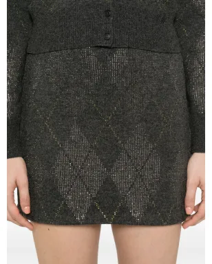 Alexander Wang アーガイル柄Aラインミニスカート - サムネイル5